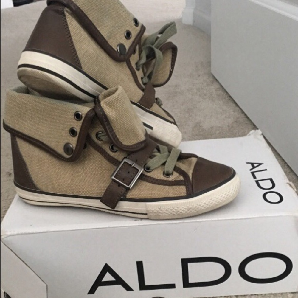 Tan sneakers